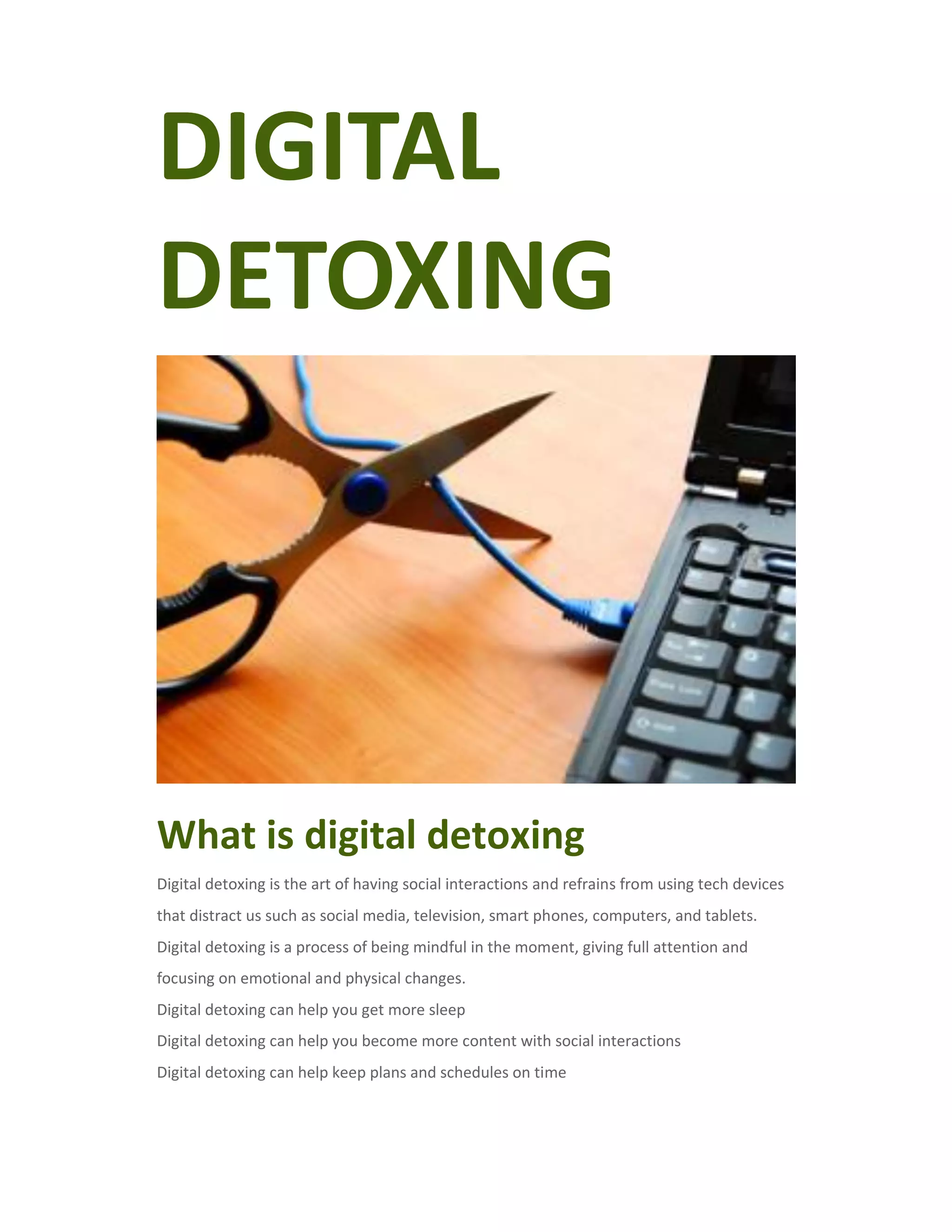 Reasons to Do a Digital Detox - Verywell Mind