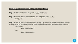 Digital differential analyzer | PPTX image.