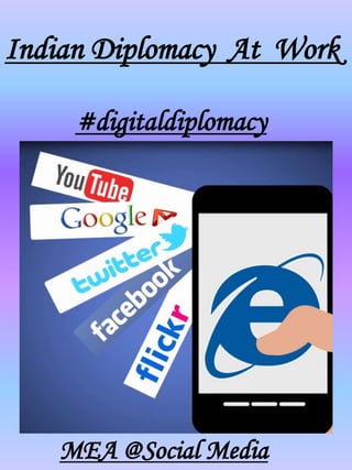 Indian Diplomacy At Work
#digitaldiplomacy
MEA @Social Media
 