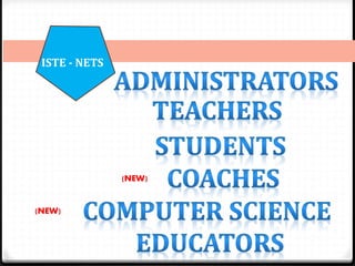ISTE - NETS
(NEW)
(NEW)
 