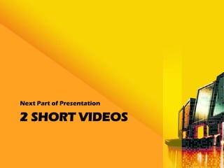 Next Part of Presentation

2 SHORT VIDEOS
 