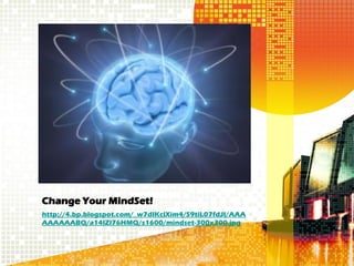 Change Your MindSet!
http://4.bp.blogspot.com/_w7dIKclXim4/S9tiL07fdJI/AAA
AAAAAABQ/a14lZl76HMQ/s1600/mindset-300x300.jpg
 