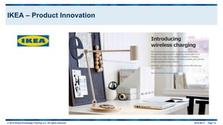 © 2015 Global Knowledge Training LLC. All rights reserved. 2015-06-17 Page 12
IKEA – Product Innovation
 