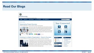 © 2015 Global Knowledge Training LLC. All rights reserved. 2015-06-17 Page 69
Read Our Blogs
 