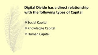 Digital divide | PPTX