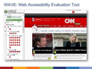 WAVE: Web Accessibility Evaluation Tool
 