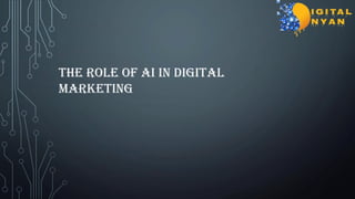 the Role of AI in Digital
Marketing
 
