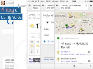 A day of 
using voice 
 