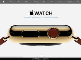 Screenshot: http://www.apple.com/uk/ 
 
