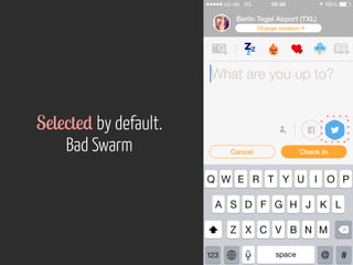 Selected by default. 
Bad Swarm 
 