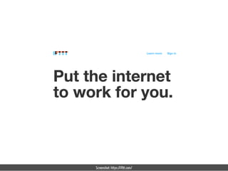 Screenshot: https://ifttt.com/ 
 