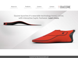 Screenshot from http://www.duceretech.com/ 
 