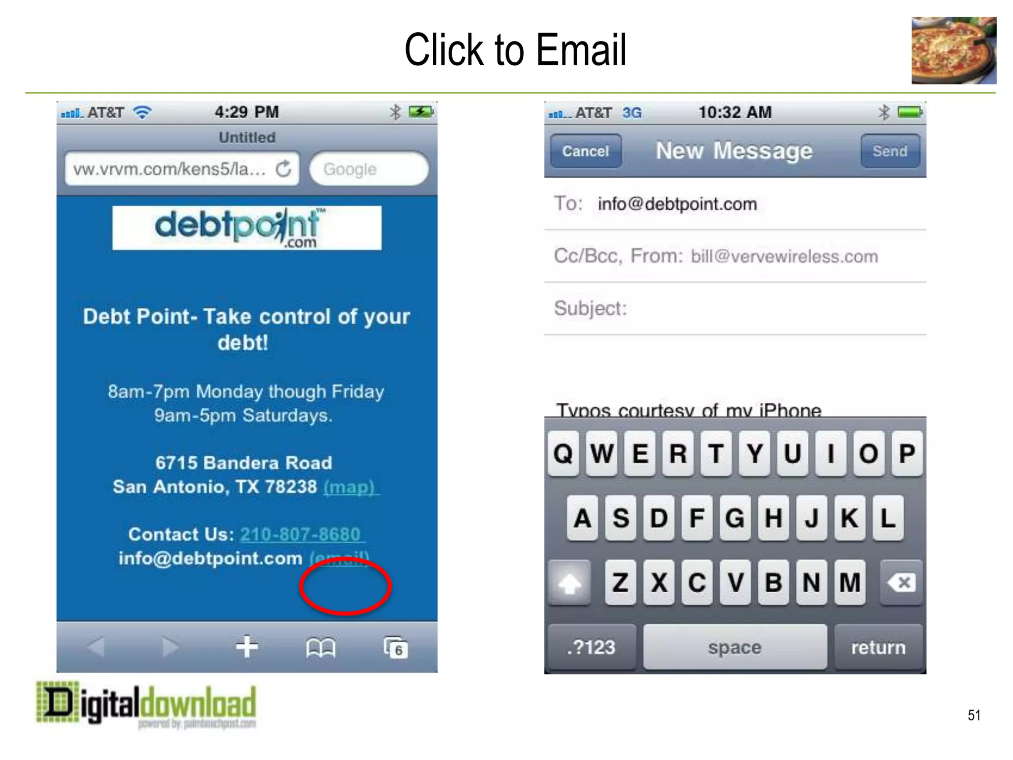  Click through rates 4-5X higher (ad stays anchored at bottom)2424