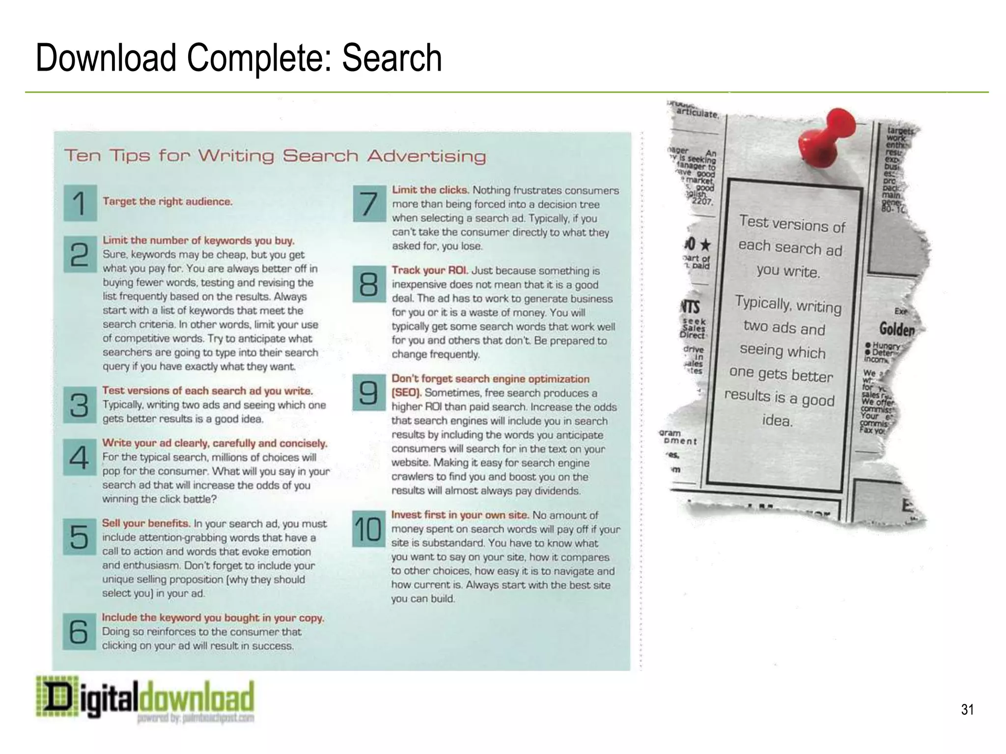 Measureable, trackable and beyond the click benefits