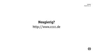 Chart-Nr. 21
Neugierig?
http://www.cccc.de
 