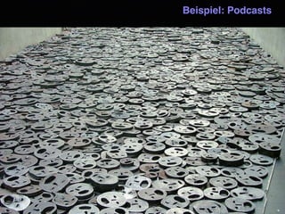 Beispiel: Hörbücher
• Hörspiele selbst
aufnehmen und
schneiden
• Klassenzimmer-Bibliothek
vertonen
 