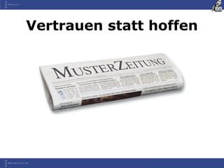 Vertrauen statt hoffen
 