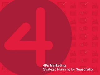 4Ps Marketing
Strategic Planning for Seasonality
 