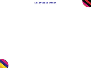 zichtbaar maken 
 