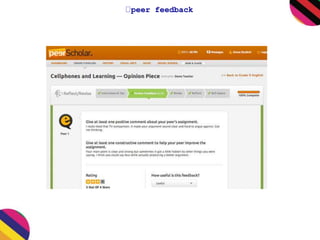 peer feedback 
 