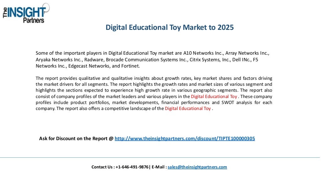 Digital Educational Toy Industry Global Market Trends, Analysis and