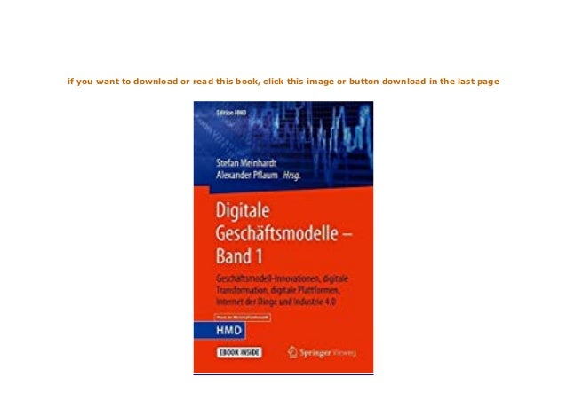 [P.D.F.] LIBRARY Digitale Geschftsmodelle  Band 1 GeschftsmodellInnov…