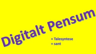 Digitale hjelpemidler for studenter med lese  og skrivevansker2016