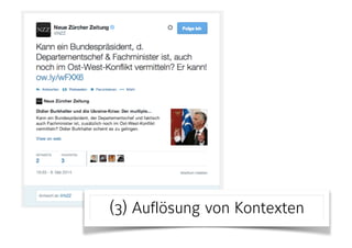 (3) Auflösung von Kontexten
 