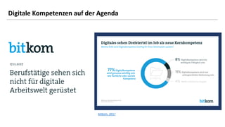 Digitale Kompetenzen auf der Agenda
bitkom, 2017
 