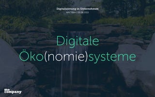 Digitale
Öko(nomie)systeme
Digitalisierung in Unternehmen
Nils Tißen | 05.06.2015
 
