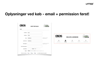 Oplysninger ved køb - email + permission først!
 