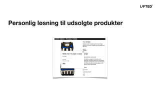Personlig løsning til udsolgte produkter
 