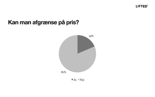 Kan man afgrænse på pris?
 