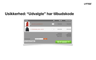 Usikkerhed: “Udvalgte” har tilbudskode
 