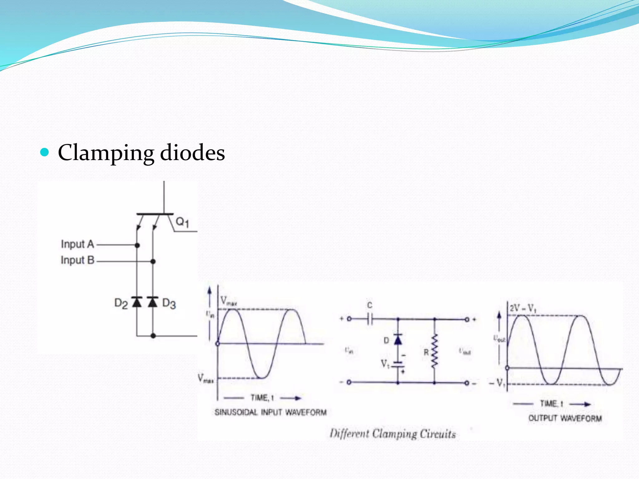  Clamping diodes
 