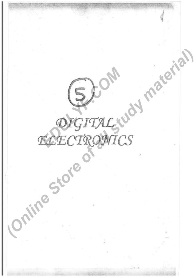 Made easy notes of Digital electronics Part1