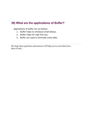 Digital Electronics Most Essential and Frequently Asked Interview ...
