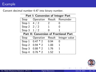 Digital electronics number system gates and boolean theorem | PDF