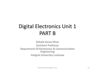 Digital electronics unit 1 | PPTX