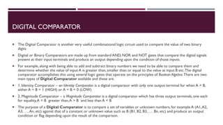 FYBSC IT Digital Electronics Unit III Chapter II Arithmetic Circuits | PDF