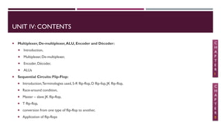 FYBSC IT Digital Electronics Unit IV Chapter I Multiplexer ...