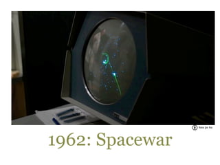 foto: Joi Ito




1962: Spacewar
 