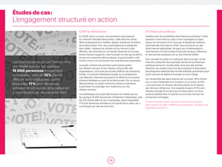 33
Études de cas :
L’engagement structuré en action
Créer la démocratie
En 2009, Sumo a conçu une exposition participative...