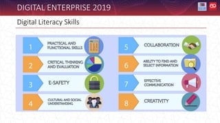 Digital Literacy Skills
DIGITAL ENTERPRISE 2019
 