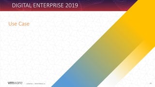 263
Confidential │ ©2019 VMware, Inc.
Use Case
DIGITAL ENTERPRISE 2019
 