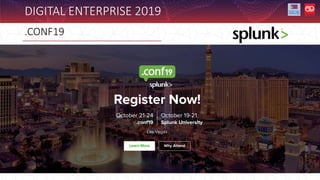 DIGITAL ENTERPRISE 2019
.CONF19
 