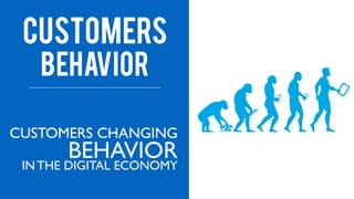 CUSTOMERS CHANGING
BEHAVIORIN THE DIGITAL ECONOMY
Customers
behavior
 