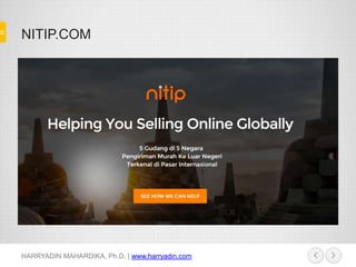 NITIP.COM
HARRYADIN MAHARDIKA, Ph.D. | www.harryadin.com
 