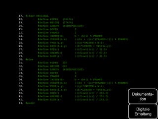 Digitale
Erhaltung
Dokumenta-
tion
 