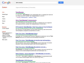 Content strategie - Terra Reversa